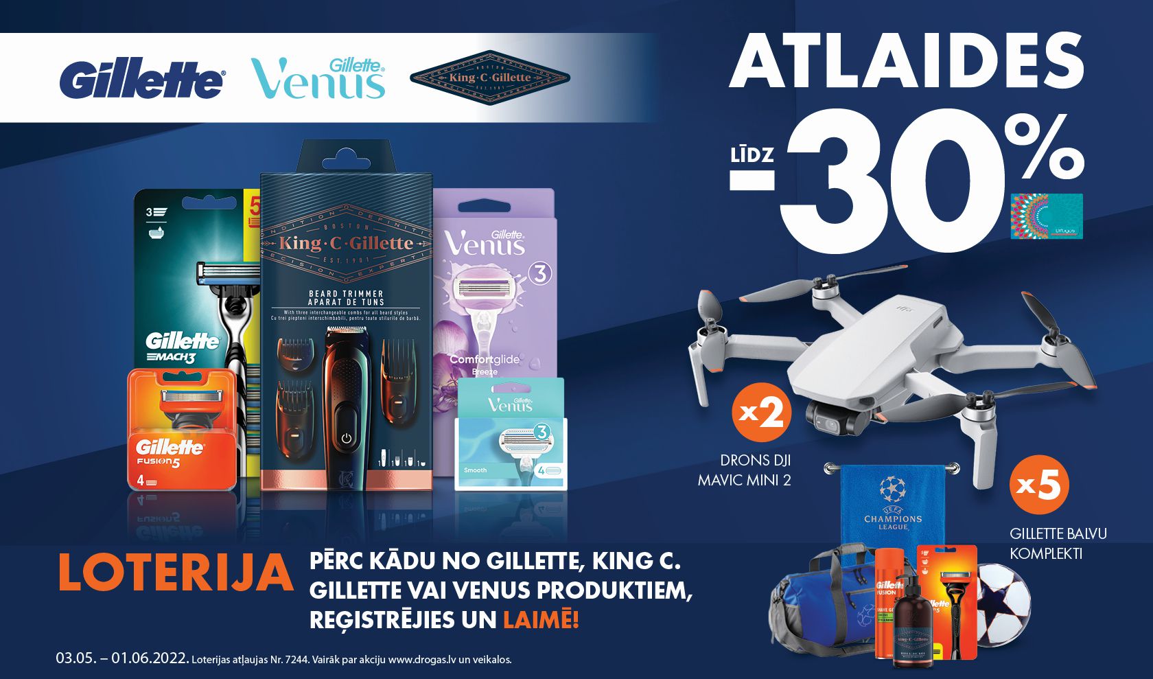 Gillette, GilletteVenus loterija Drogas 