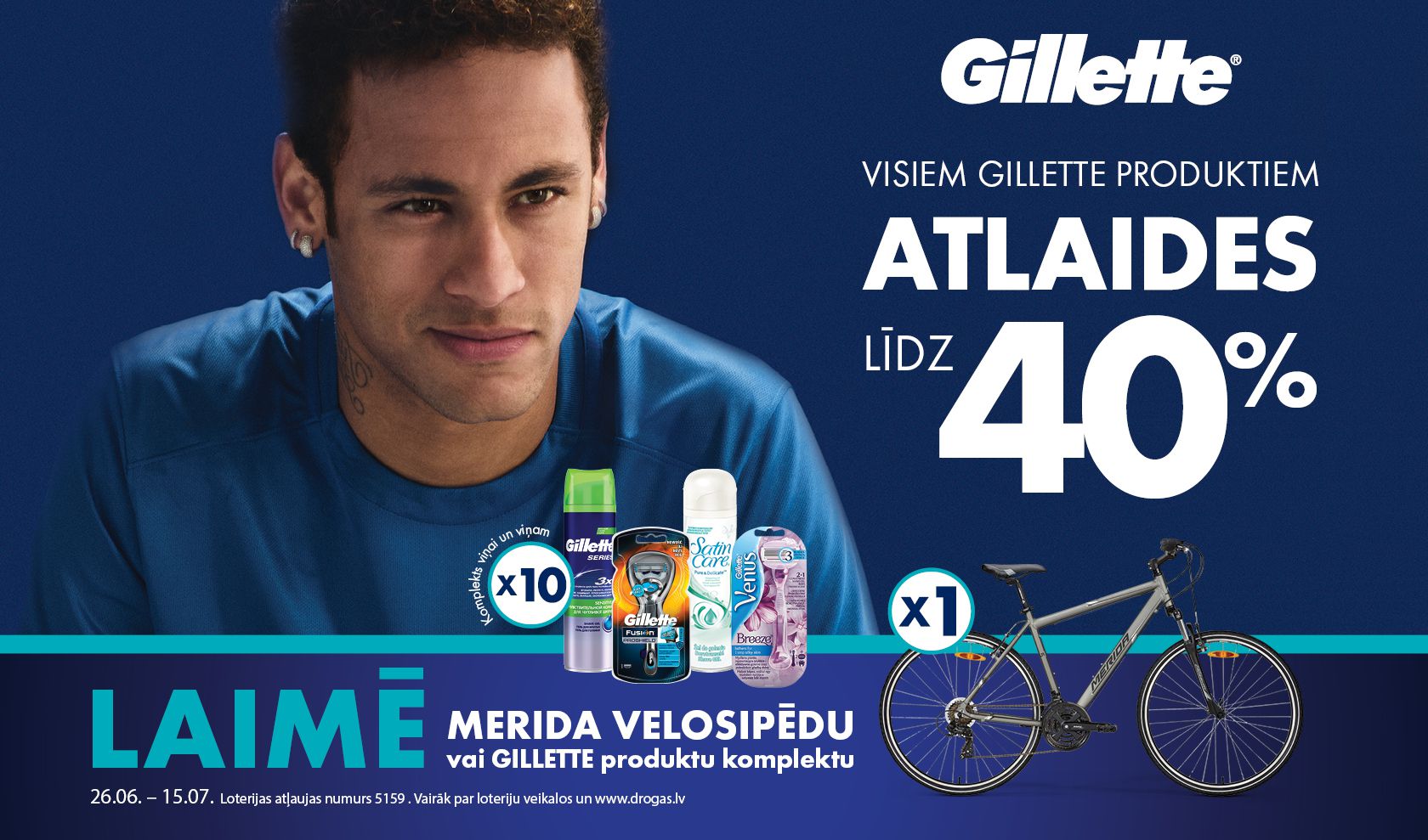 Gillette loterija Drogas