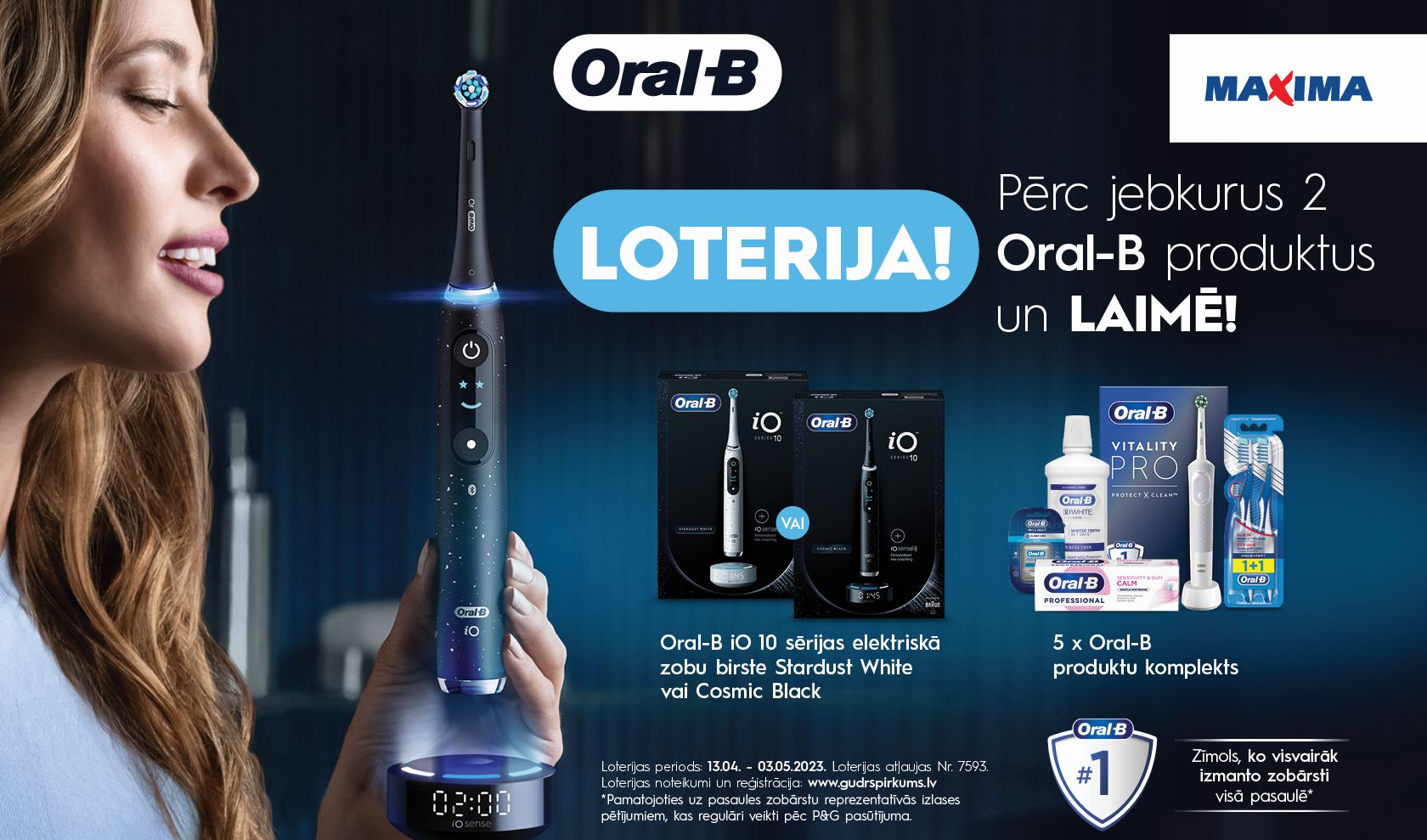 Oral-B loterija Maxima un Barbora 