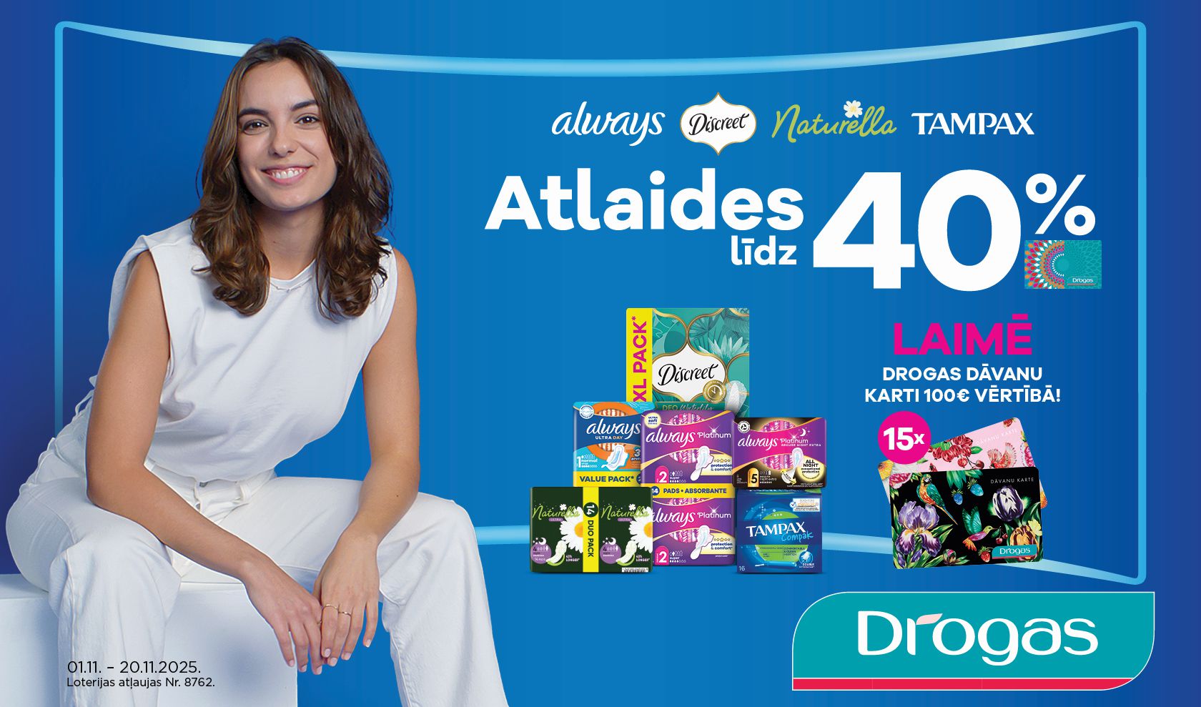 Higiēnas dienas loterija veikalos Drogas