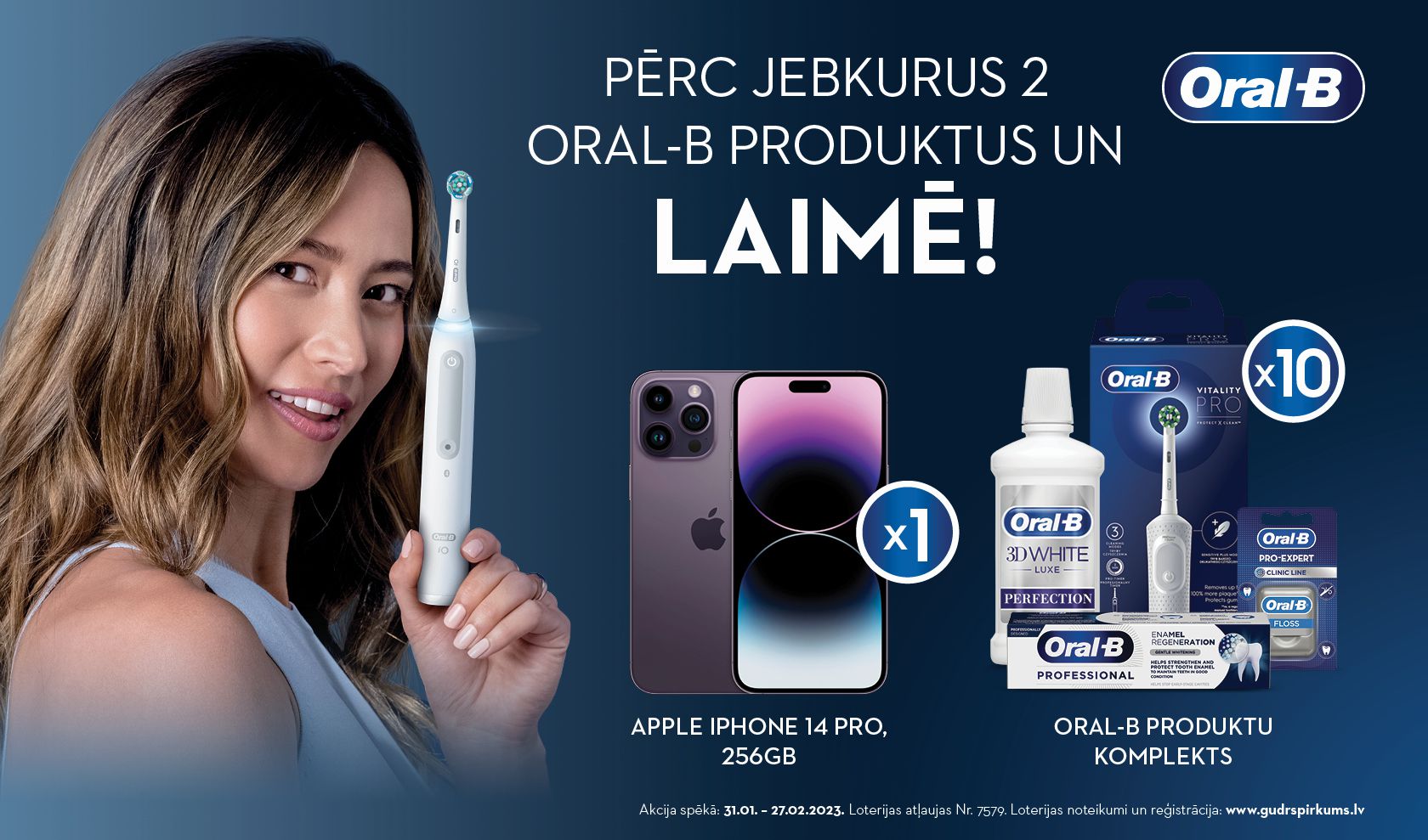 Oral-B loterija Rimi veikalos 