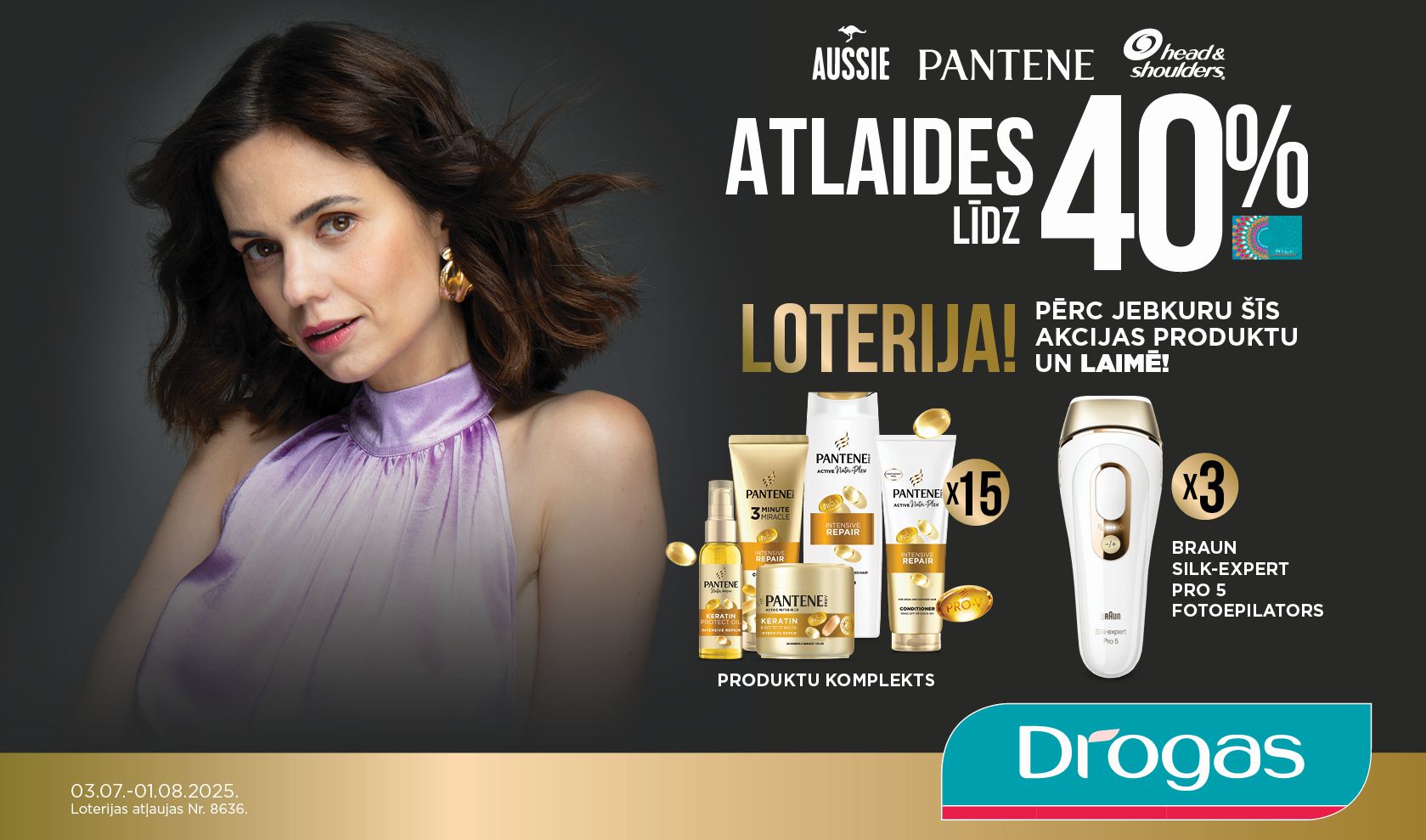 P&G Matu dienu loterija Drogas veikalos 