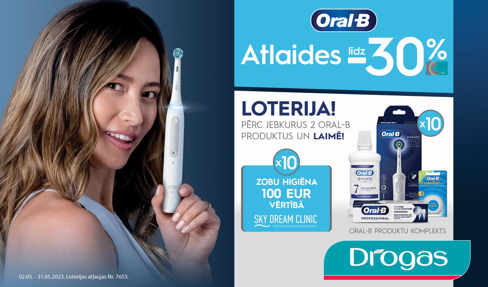 Oral-B Loterija veikalos Drogas  