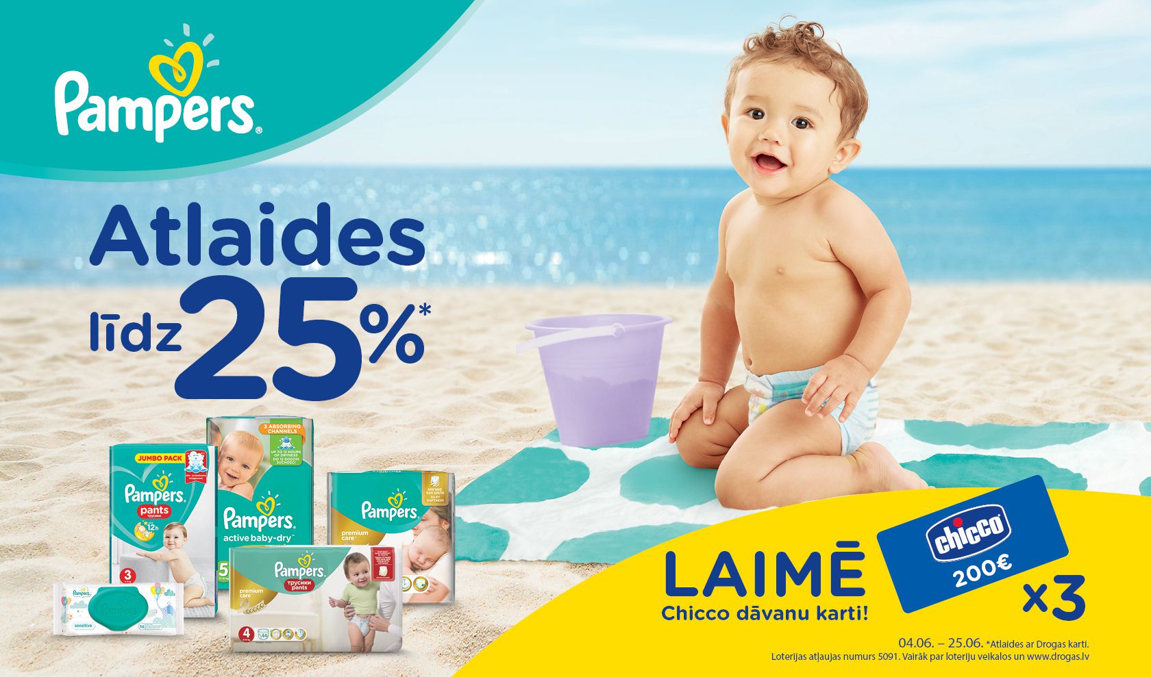 Pampers dienas Drogās!